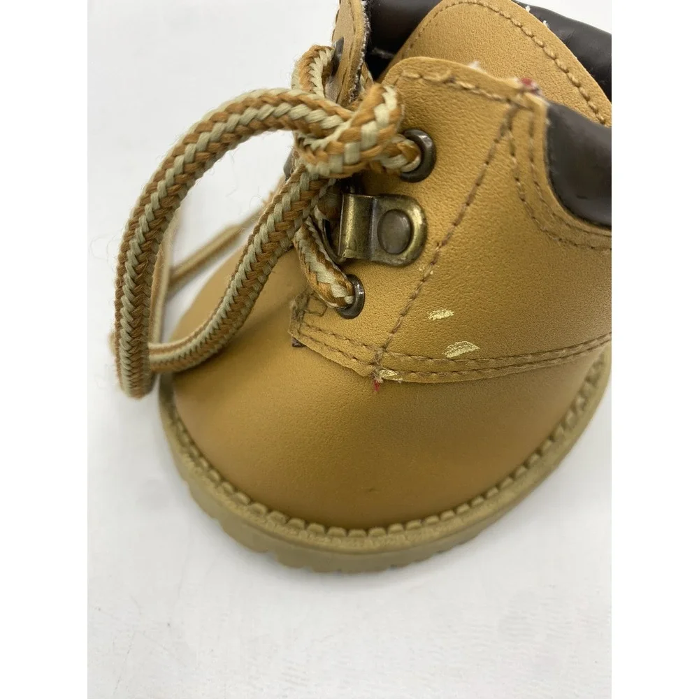 Build-A-Bear Workshop Work Hiking Boots Tan Brown Timberland Style Bear Toy Shoe